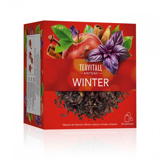 Чайный напиток TeaVitall Anyday «Winter», 38 фильтр-пакетов